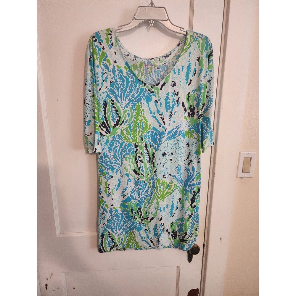Lily pulitzer blue green dress